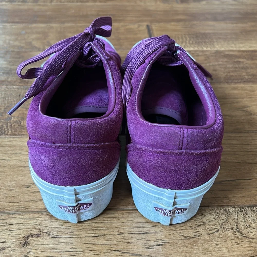 Vans Platform Sneakers in Purple with White Sole